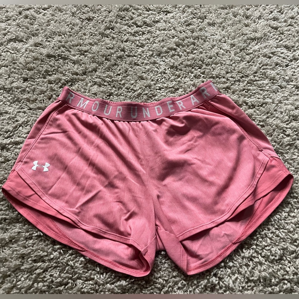 under armor pink shorts